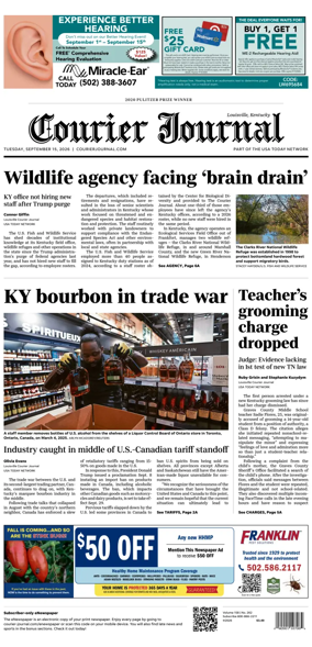 Cover of The Courier-Journal (Louisville)