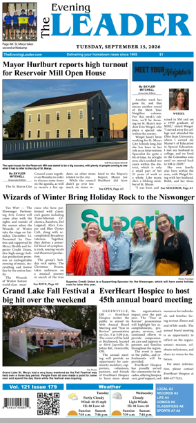 Cover of The Evening Leader
