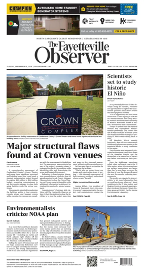 Cover of The Fayetteville Observer