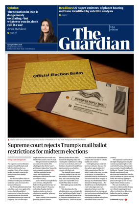 Cover of The Guardian (USA)
