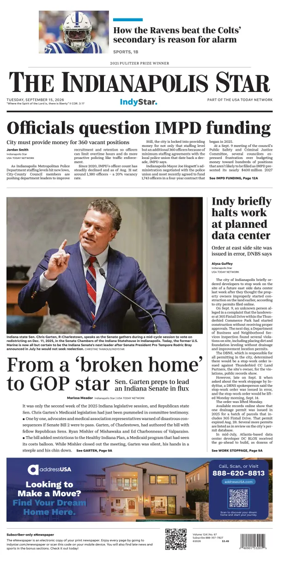 Cover of The Indianapolis Star