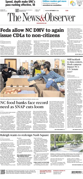 Cover of The News & Observer