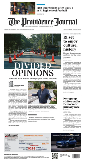 Cover of The Providence Journal