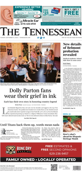 Cover of The Tennessean
