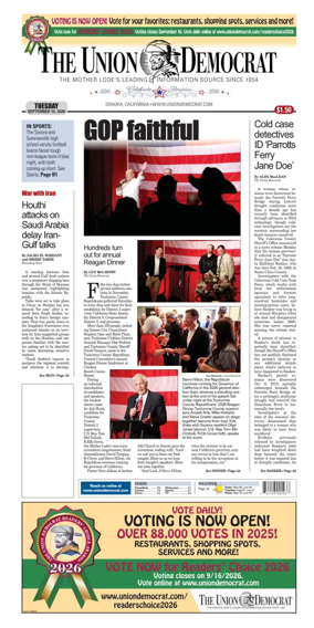 Cover of The Union Democrat