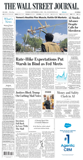 Cover of The Wall Street Journal