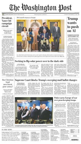 Cover of The Washington Post