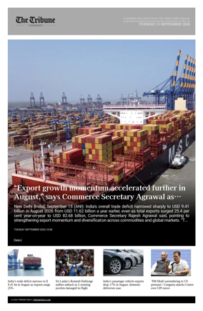 Cover of Tribune India - Compiled Edition