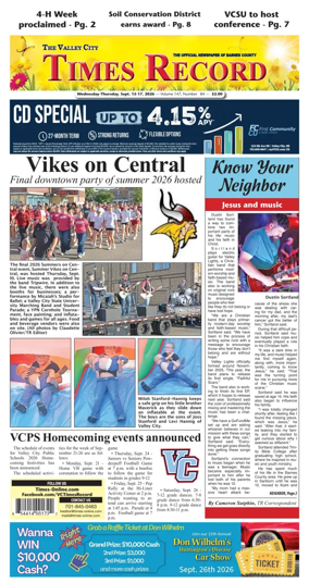 Cover of Valley City Times-Record