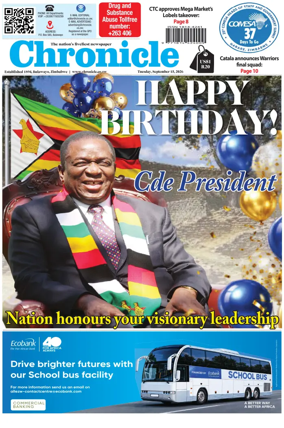 Cover of Chronicle (Zimbabwe)