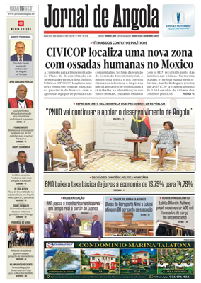 Cover of Jornal de Angola