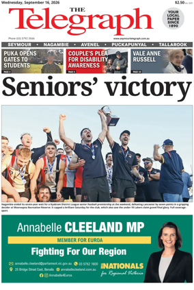 Cover of Seymour Telegraph