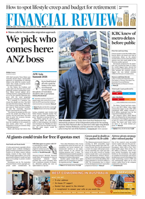 Cover of The Australian Financial Review