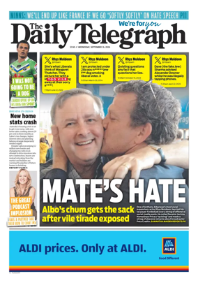 Cover of The Daily Telegraph (Sydney)