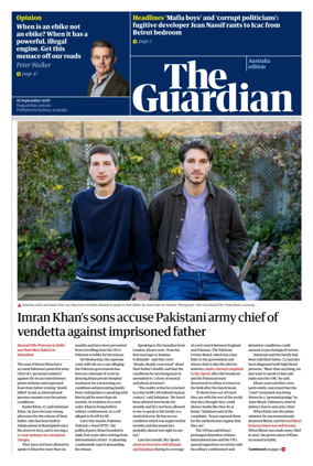 Cover of The Guardian Australia