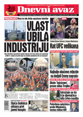 Cover of Dnevni avaz