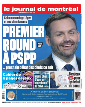 Cover of Le Journal de Montreal