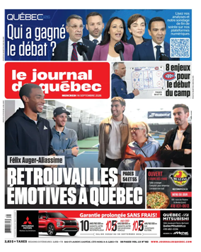 Cover of Le Journal de Quebec