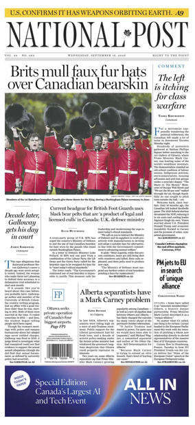 Cover of National Post - (National Edition)