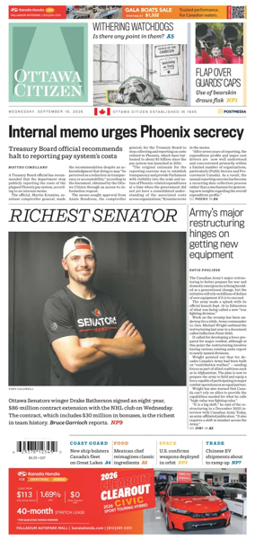 Cover of Ottawa Citizen