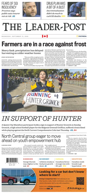 Cover of Regina Leader-Post