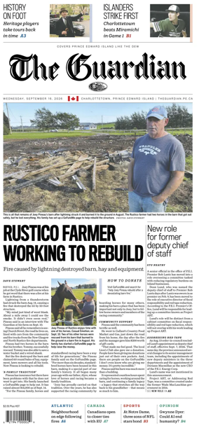 Cover of The Guardian (Charlottetown)