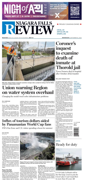 Cover of The Niagara Falls Review