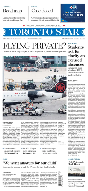 Cover of Toronto Star