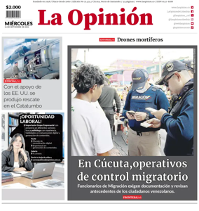 Cover of La Opinion