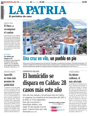Cover of La Patria (Colombia)