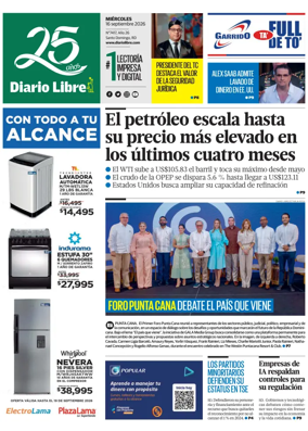 Cover of Diario Libre (Republica Dominicana)