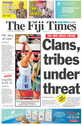 Cover of The Fiji Times