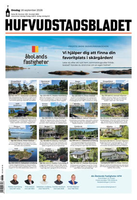 Cover of Hufvudstadsbladet