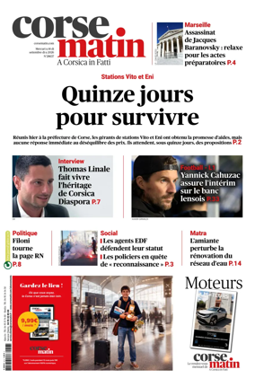 Cover of Corse Matin