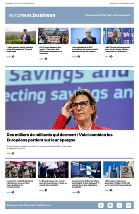 Cover of Euronews Business (French)
