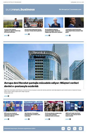 Cover of Euronews Business (Turkish) Compiled Editions
