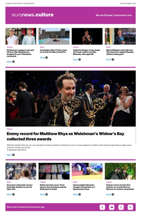 Cover of Euronews Culture and Sport Compiled Edition