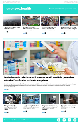 Cover of Euronews Health (French)