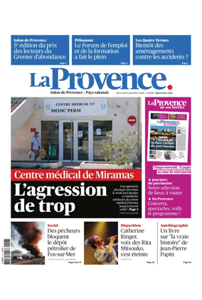 Cover of La Provence Salon-de-Provence / Pays salonais