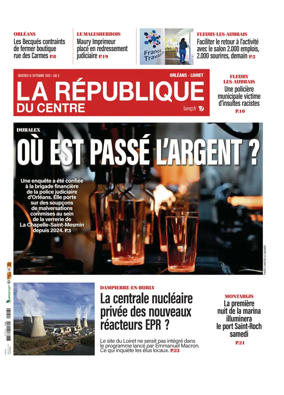 Cover of La Republique du Centre (Orleans - Loiret))