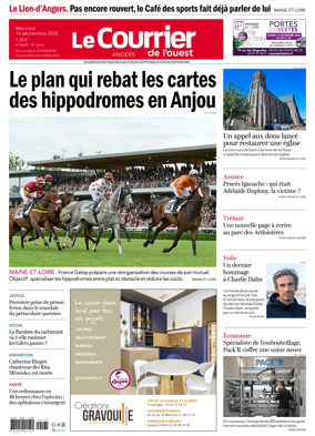 Cover of Le Courrier de l’Ouest (Angers)