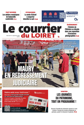 Cover of Le Courrier du Loiret