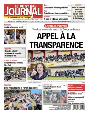 Cover of Le Petit Journal - L'hebdo local de l'Ariege