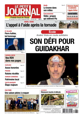 Cover of Le Petit Journal - L'hebdo local de l'Aude