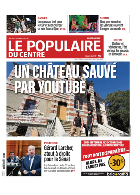 Cover of Le Populaire du Centre (Haute-Vienne)