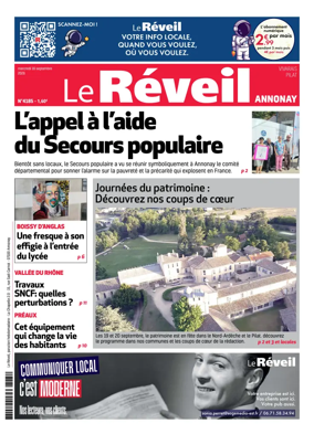 Cover of Le Reveil du Vivarais – edition Annonay