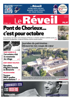 Cover of Le Reveil du Vivarais – edition Pilat