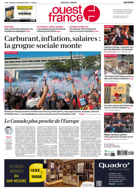 Cover of Ouest France (Mayenne)