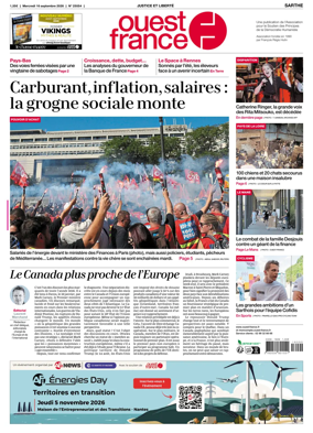 Cover of Ouest France (Sarthe)