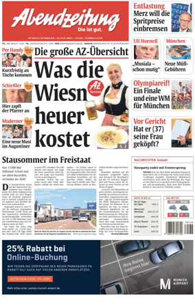 Cover of Abendzeitung Munchen